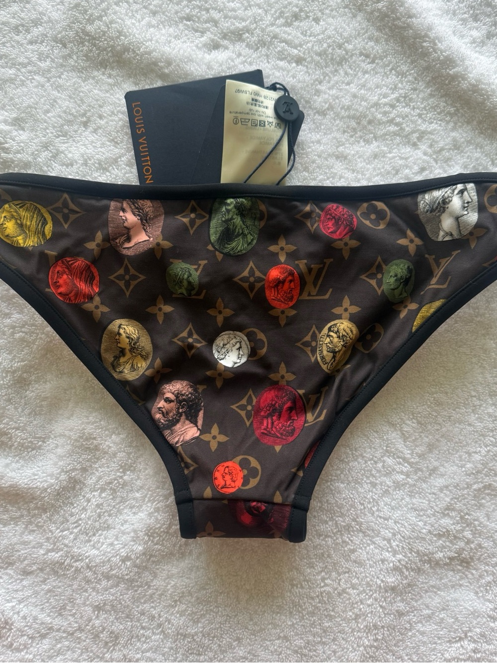 Louis Vuitton x Fornasetti Collectable Monogram Bikini Bottom with Coin Motif